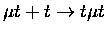 $\mu t+t\rightarrow t\mu t$