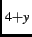 $ _{4+y}$
