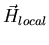 $\vec{H}_{local}$