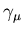$\gamma_{\mu}$