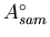 $A^{\circ}_{sam}$