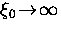 $\xi_0 \! \rightarrow \! \infty$