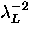 $\lambda_L^{-2}$